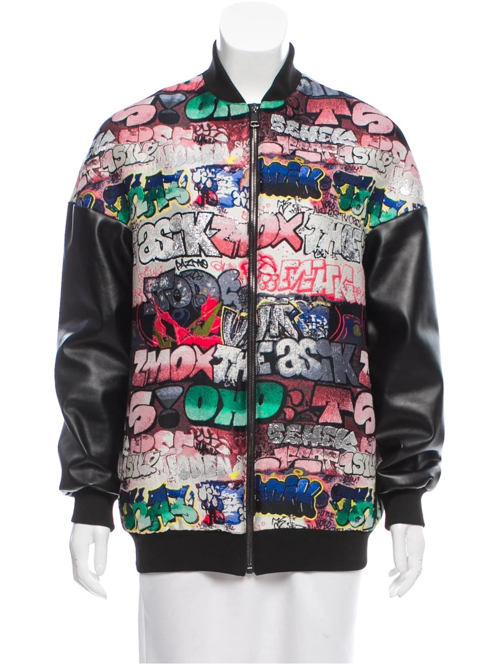 Giamba Graffiti Print Bomber Jacket - Multicolor